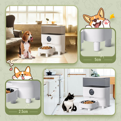 Automatic Pet Feeder with WiFi App and Control Timed Meals