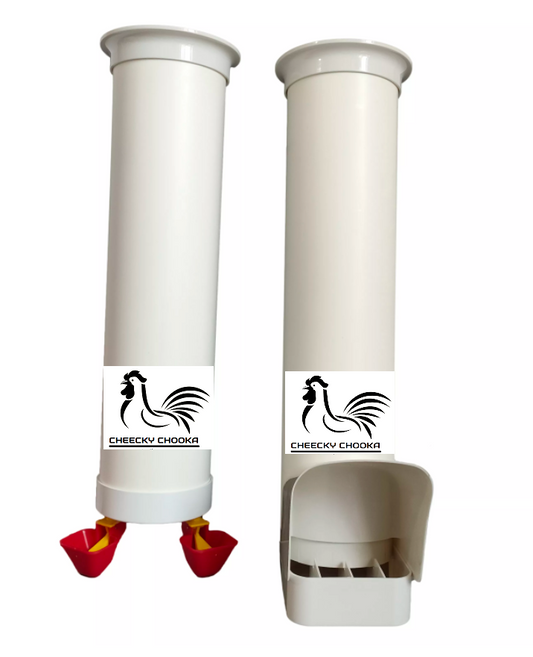 Cheeky Chooka Poultry Feeder & Waterer Set