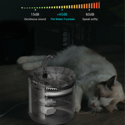 Electric Pet Water Fountain Cat Dog Automatic Sensor Drinking Dispenser Filter