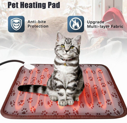 Waterproof Electric Pet Heat Pad Heated Heating Mat Blanket Dog Cat Bed 45X60CM