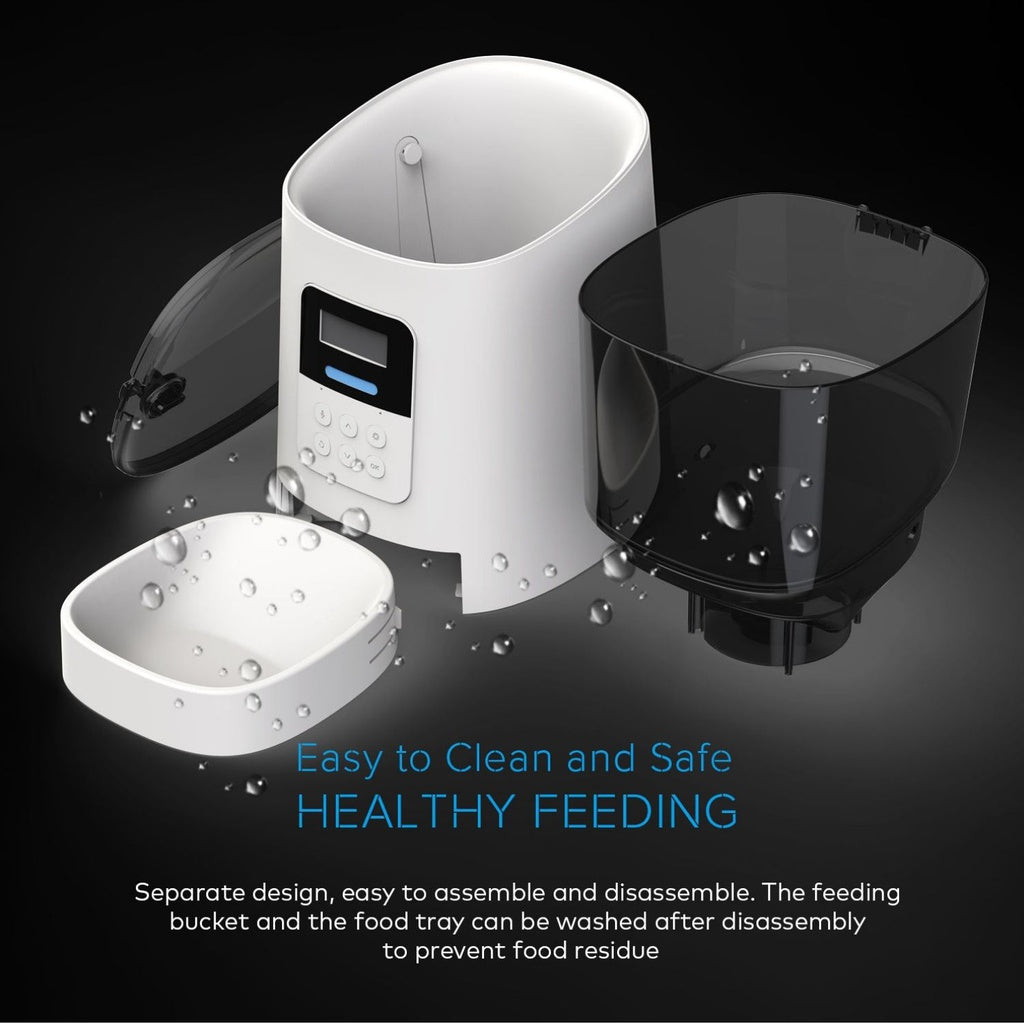 Floofi Smart Pet Feeder with Camera - White -