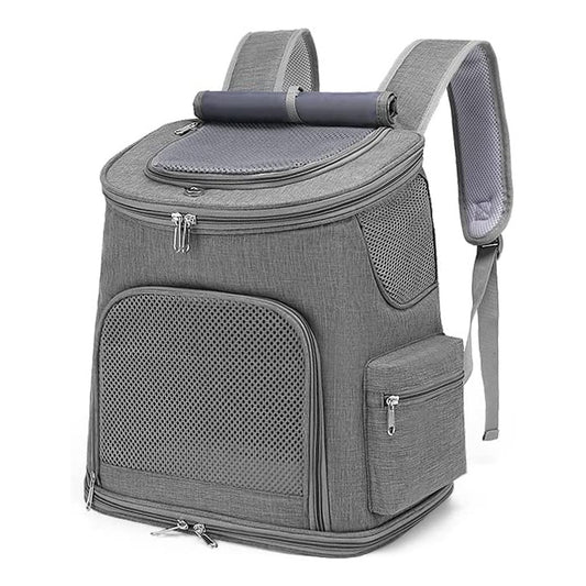 Floofi Pet Backpack -Model 2 (Grey)