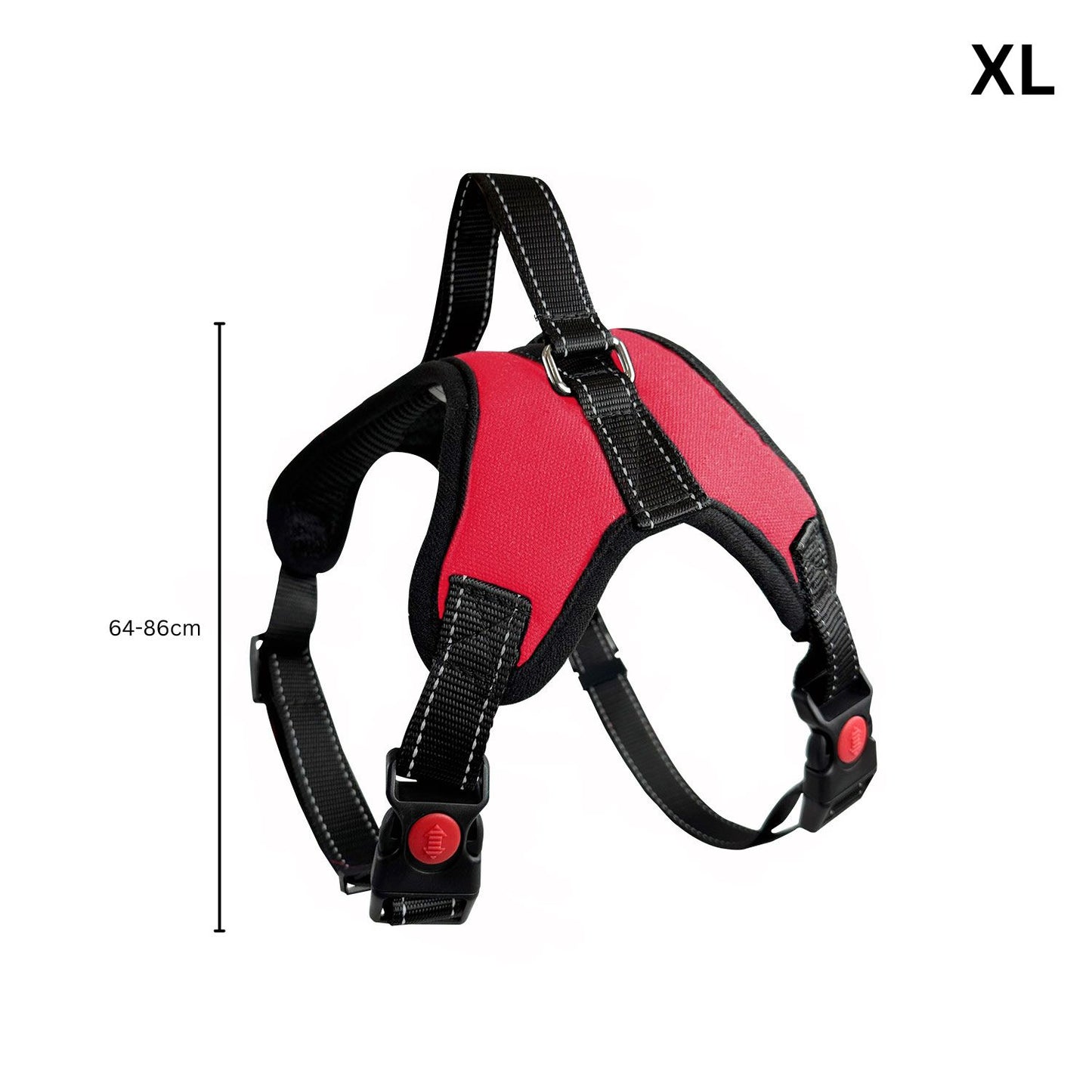 FLOOFI Dog Harness XL Size (Red)