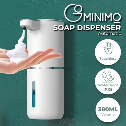 GOMINIMO Automatic Liquid Soap Dispenser with Adjustable Liquid(white)