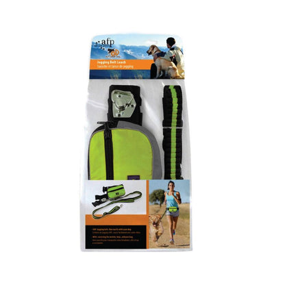 Jogging Dog Bungee Leash - Adjustable Waist Belt Bag + Hands Free Walking Lead