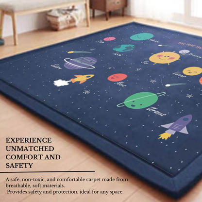 Soft Touch Ultra Plush Memory Foam Kids Star Galaxy Mat - 200 X 300 CM