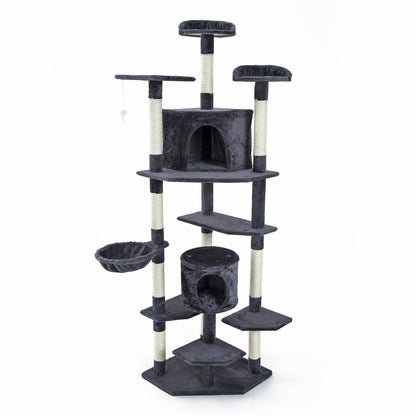 Cat Tree Multi Level Scratcher PARALA 201cm GREY