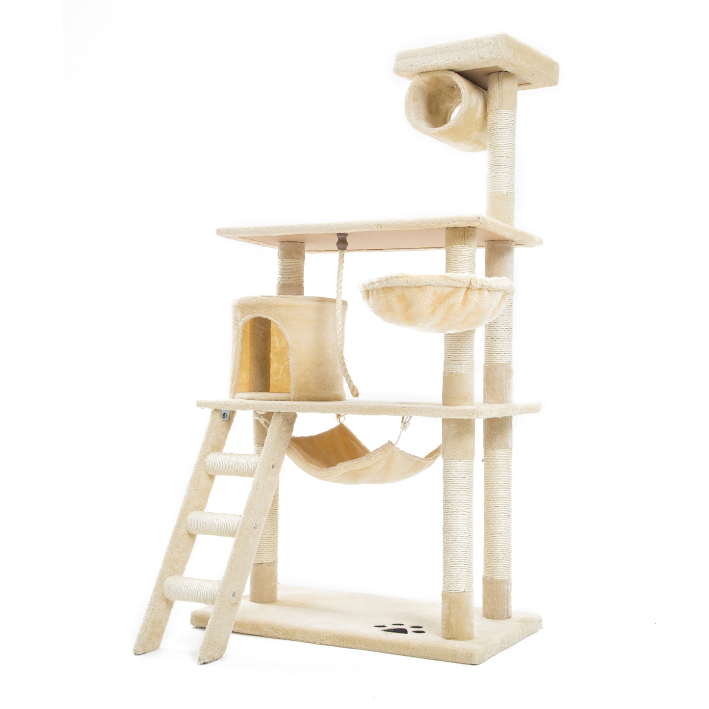 Cat Tree Multi Level Scratcher MAPLE 140cm BEIGE