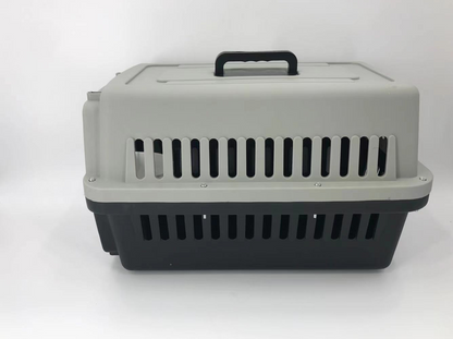 YES4PETS Medium Dog Cat Crate Pet Carrier Airline Cage With Bowl & Tray-Black