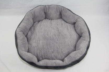 YES4PETS Blue / Grey Washable Fleece  Soft Pet Dog Puppy Cat Bed-Large