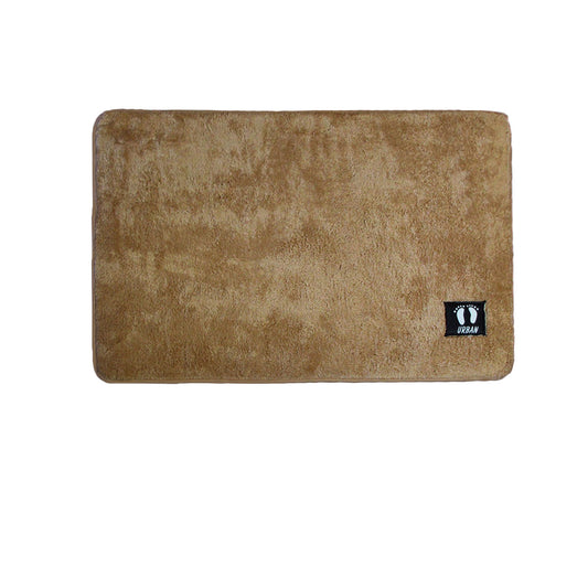 Asha Anti Slip Polyester Bath Mat 50 x 80 cm Brown