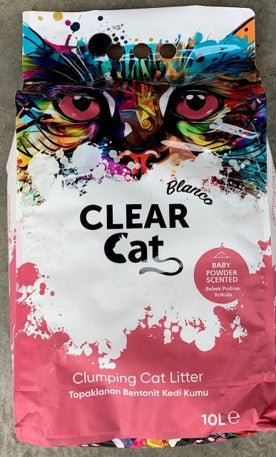 ClearCat Blanco Cat Litter – Baby Powder 10L