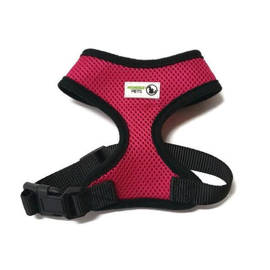 Pet Harness Soft Air Mesh Padded Adjustable - Moondidley Pets Large Pink