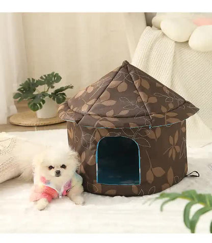 Outdoor Waterproof Cat House - Insulated, Weatherproof, Warm Shelter for Cats, Ideal for Winter Protection,Size: M 40*41cm