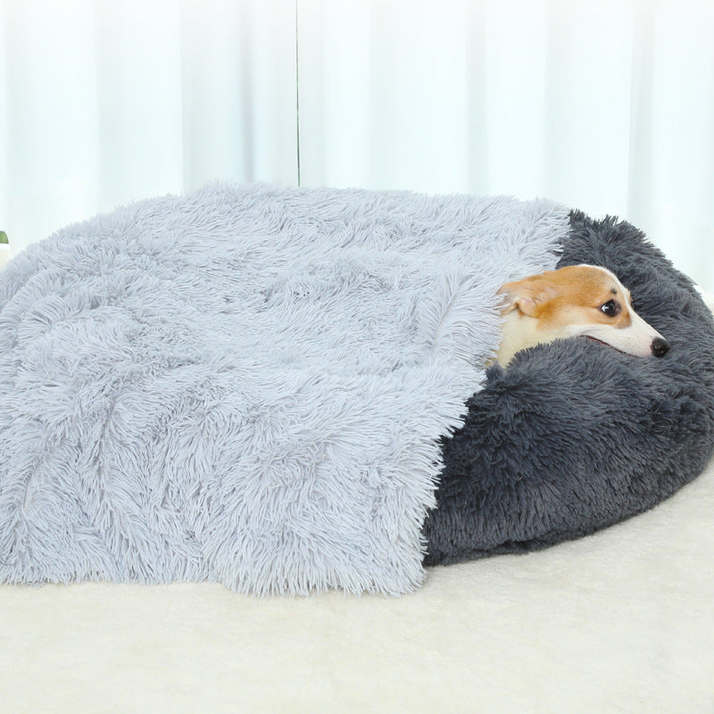 Fluffy Pet Blankets-Soft Faux Fur, Anti-Anxiety Cozy Throws for Cats and Dogs, M 80*55cm apricot colour