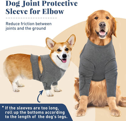 L Pet Front Leg Protective Sleeve - Elastic Dog Leg Guard for Post-Surgery Protection, Prevents Licking and Biting