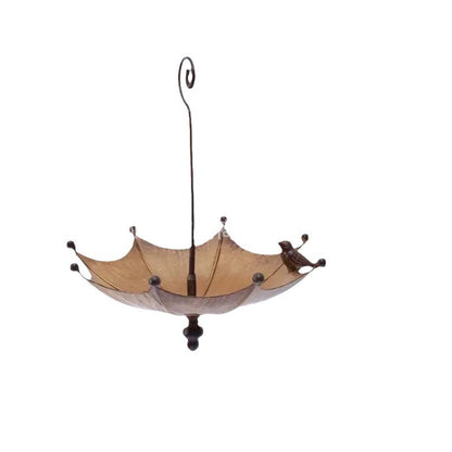 Umbrella-Shaped Bird Feeder - Metal Hanging Garden Decoration