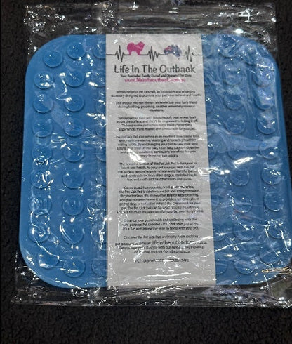 1x LIFE IN THE OUTBACK PET LICK PAD - Blue